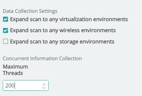 Discovery: New Scan Settings Launch a new discovery From the main page, select Discover > New Scan Determine discovery scope You can discover Individual IPs, ranges, or subnets with the IP