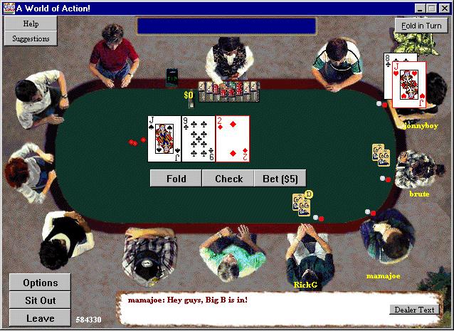 War Story (PlanetPoker.com) Texas hold 'em poker. Software must shuffle electronic deck of cards.