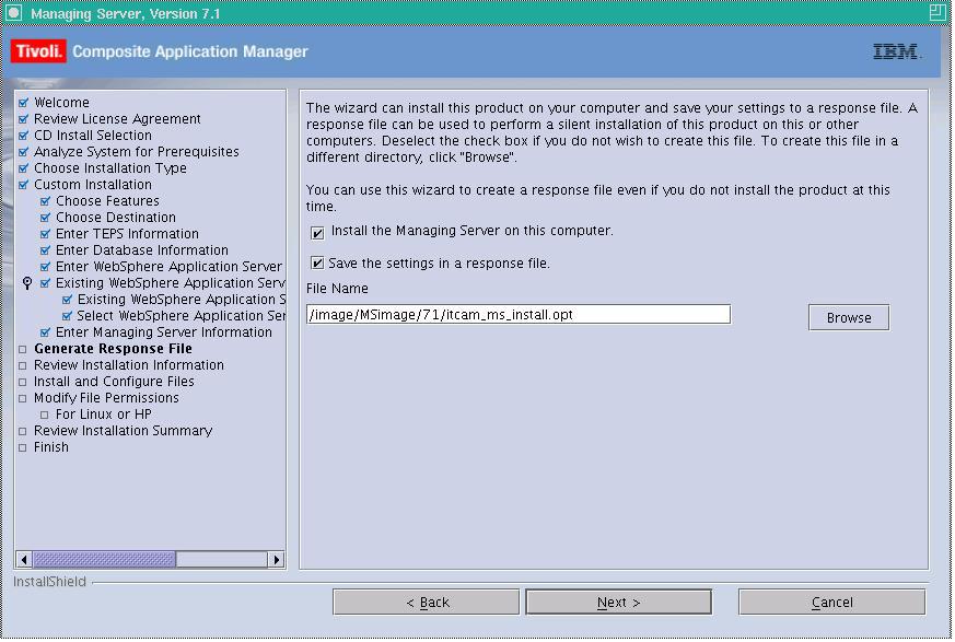 b. If you would like to change the default port numbers used by the Managing Serer components, select Show Adanced Options and edit the alues.