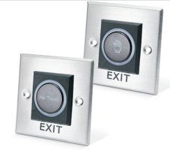 Access Control Door Accessories Egress Devices Touch Free Exit Buttons Features: Brushed Stainless Steel Infra-Red Adjustable timer Flush and surface mount Adjustable range Change-over-contacts