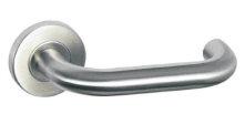 Aperio Aperio Locking Accessories 1000RRS01 Tubular Stainless Steel Door Handle Application For wooden doors between 32-50 mm thick 19 mm diameter handle Sprung Supplied with bolt-through fixings