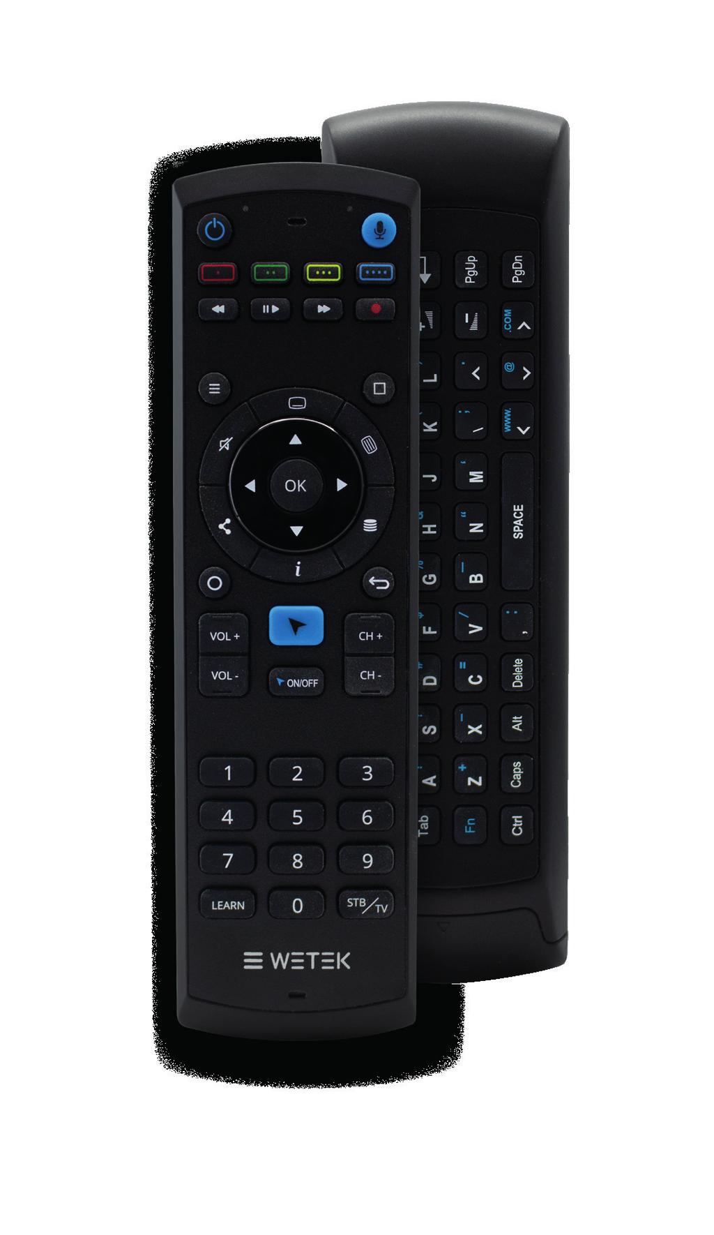 Universal Dual Sided Remote with Keyboard and