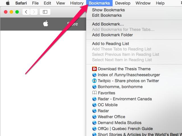 Organize your bookmarked websites.