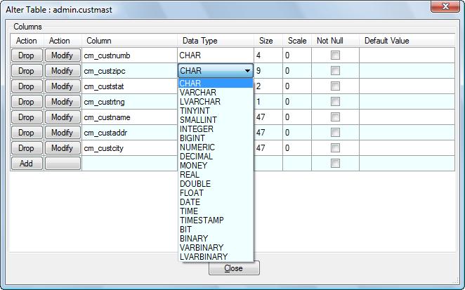 If you desire to Export the structure (and data) of only a single (or just a few tables) from your database right-click on the desired Tables and select Export Table Schema (page 27) from the context