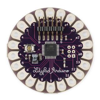 LilyPad Arduino ATmega168V or ATmega328V 14 Digital I/O Pins (6 can do PWM) 6 Analog