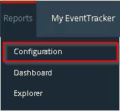 Reports are displayed in the Reports configuration pane.