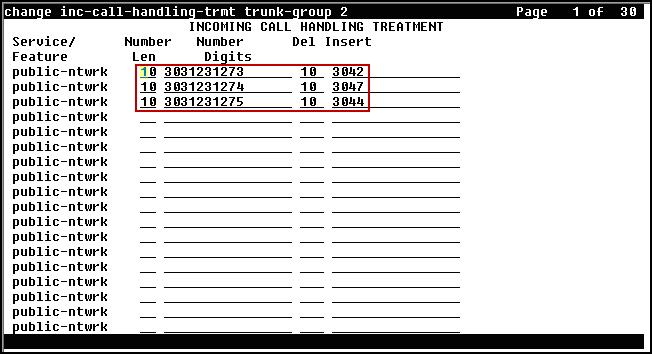 5.9. Inbound Routing In general, the incoming call handling treatment form for a trunk group can be used to manipulate the digits received for an incoming call if necessary.