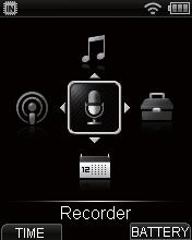 Names of parts Display 4 [Home] screen 1 2 3 4 5 6 7 TIP While the voice recorder is in stop mode, you can check