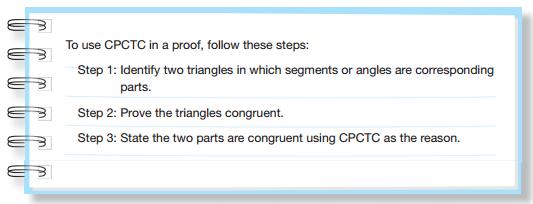 What does it mean for two triangles to be congruent? Corresponding must be congruent and corresponding must be congruent. Therefore, if two triangles are congruent, then their must be congruent.