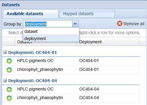 BCO-DMO Data Access Tutorial The map updates to show that these data have been reported from two deployments: OC404-01 and OC404-04.