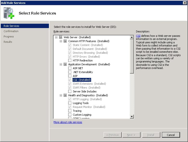 Configuring Microsoft IIS for Use with Cognos BI Step 2: Create the Cognos Virtual Directories 1.