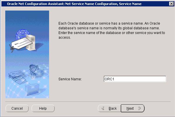 Configuring Data Sources Using Cognos Administration 4. On the Service Name screen, enter the service name for the Costpoint data in the Service Name field, and click Next. 5.