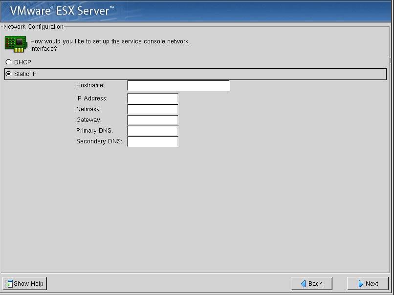 VMware ESX Server Installation Guide Note: If you plan to perform a remote or scripted installation from the ESX Server machine, VMware recommends that you allocate about 2.