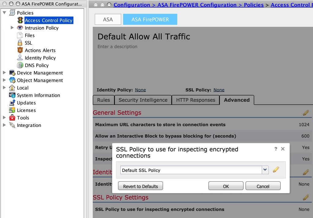 Click Add to add the SSL rule. Click Store ASA Firepower Changes to save the configuration of SSL policy. Step 3.