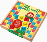 Maths Learning Fractions Board Wooden Clock Puzzle / Time