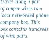 where it is digitized at a Then via coaxial cable or fiber to