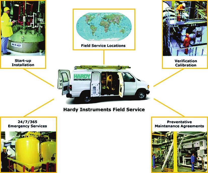 Local Field Service Hardy has over field technicians in the U.S., and more positioned throughout the world to assist you in your support needs.