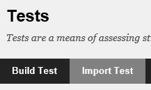 10. Select the class to which you exported the test. 11.