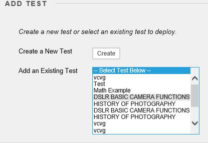 Complete the form to assign the test to the class.
