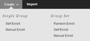 Teachers may add or remove group tools as needed. Single Group (helpful for permanent class groups) Self-Enroll allows students to sign-up for a group.