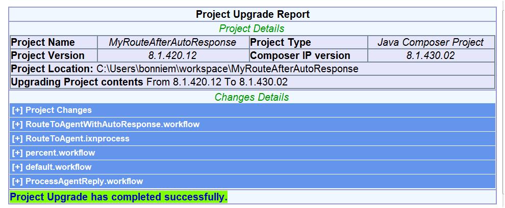 When deciding whether to upgrade, consult the Composer 8.1.x Release Note for a summary of new features and other updates. Important Composer does not support upgrading diagram files from 8.0.