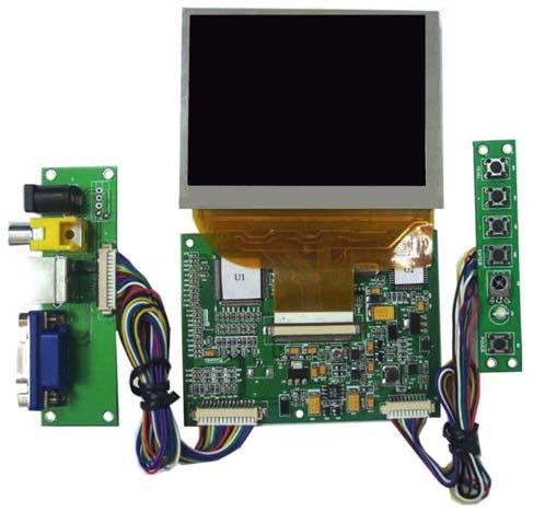 3.5" TFT LCD LCD Color Monitor The AND-TFT-35VX-KIT is a compact full color TFT LCD module, that is suitable for security, video games, door phones, video phones, portable TV and instrument displays