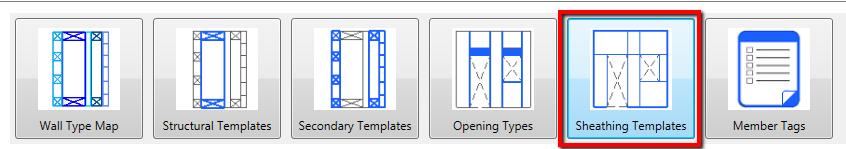 1.2 Sheathing Templates 11 Sheathing Templates are created from the sheathing tools under the ProWall
