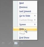 Running a Presentation Running a Presentation At Slide 3, move mouse pointer until Slide Show toolbar displays then click