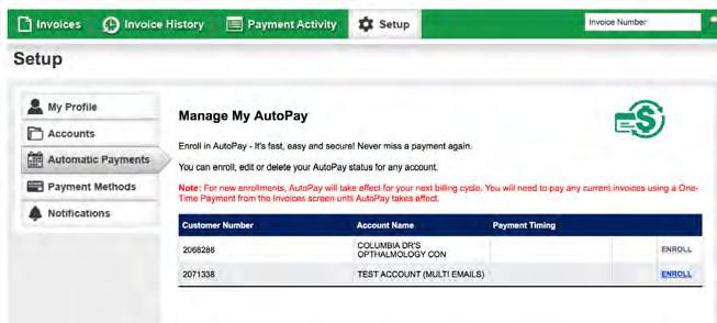 Set Up AutoPay Take advantage of these benefits when signing up: 1 IT S EASY Streamline and simplify your bill-paying process. Just click and go!