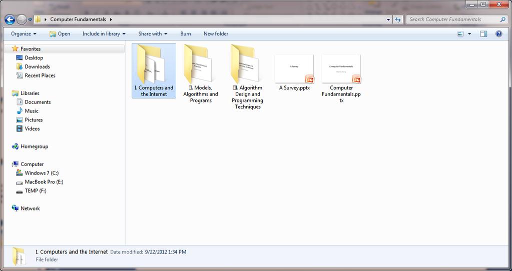Files & Folders in