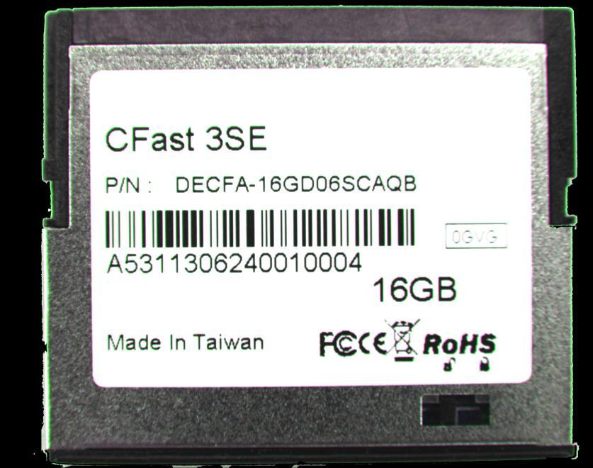 4. Installation Requirements 4.1 CFast 3SE Pin Directions Figure 3: Signal Segment and Power Segment 4.