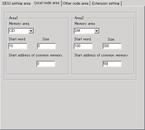 Setting Data Link Tables Section 5-2 System Setting (Local Node Setup Area) The Local Node Setup Area can be set so that data from any PLC area can be used as the send data from the local node.