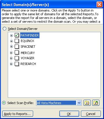 CHAPTER 7 Power Export 2) You can restrict the domain scope and scan and collect data only for a specific set of computers by either selecting specific computers under a domain or by selecting a Scan