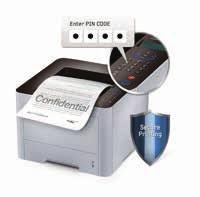 Simplify print jobs with easy security management. Streamline printing with easy-to-use design. Realize lower TCO with costeﬃcient printers designed for speed and ease of use.