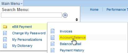 Account Balance Page How to Navigate UC Berkeley s ebill System The Account Balance page summarizes account balance, recent activity and aging