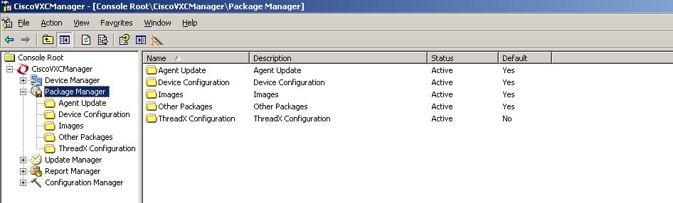 For detailed instructions for managing packaging for Cisco VXC clients, see Chapter 4, Cisco VXC Firmware and Configuration Upgrade Procedures.