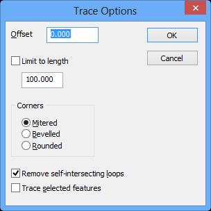 Creating a sketch by tracing other features Use Trace