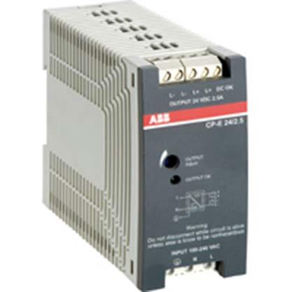 46 PRODUCT CATALOG RTU500 SERIES RTU500 series modules Power supply units CP-E 24/2.5 1SVR427032R0000 CP-E 24/2.