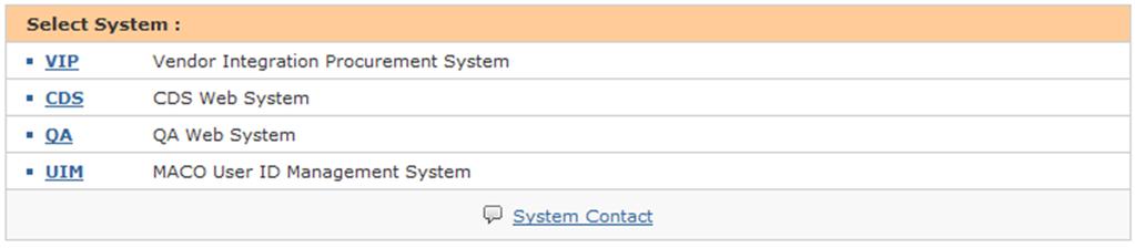 System Contact 1. If you have any question about system, click System Contact.