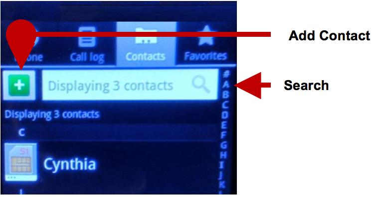 Add New Contact 1. Click + icon 2. Select to save contacts to phone 3. You may edit contact picture, name, telephone number, group, address, and email among other options 4.