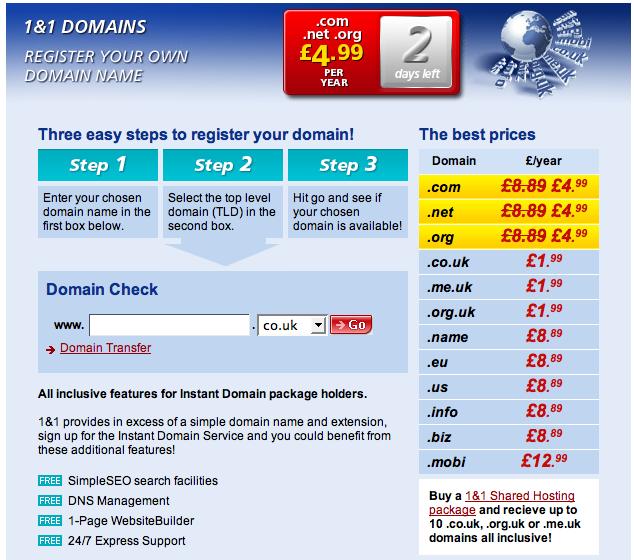 Domain name registration Many different companies Quite cheap Can be difficult to get a good name Domain name squatters 2.