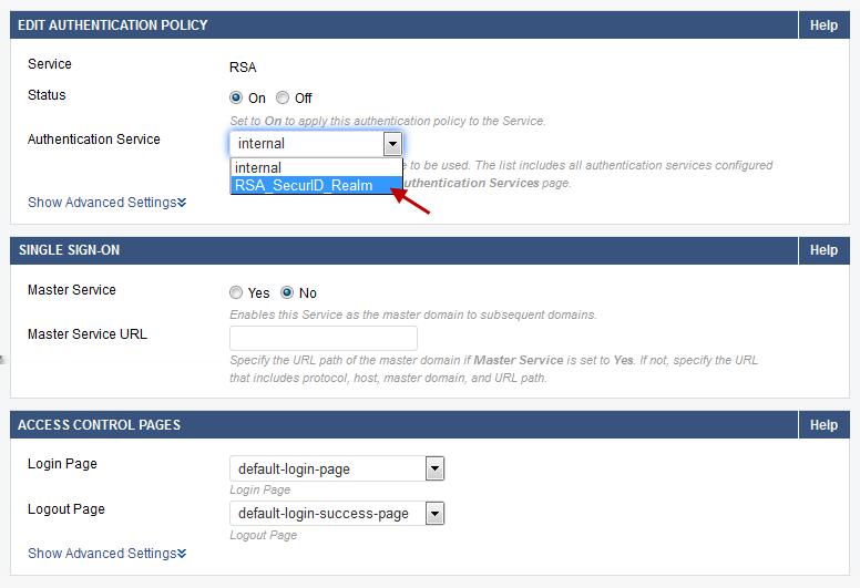 Step 4: Configure the Authorization Policy for the Service 1. 2. 3. From the ACCESS CONTROL tab, select the Authorization Policies page.