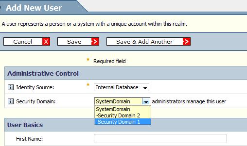 Add a User You can add a user to the internal database or an external identity such as Active Directory.