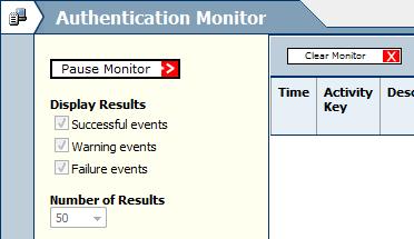 To view system activity with the Activity Monitor: 1. Click Reporting > Real-time Activity Monitors, and select one of the available Activity Monitors. 2.