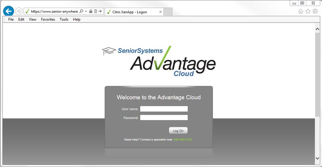 Part 4: Logging into the https://www.senior-anywhere.com/ website 1. Open your preferred web browser and enter the following URL into the web address bar: https://www.senior-anywhere.com/ 2.
