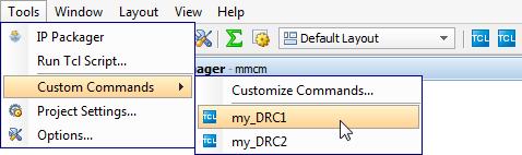 tcl Entered manually or proc my_drc1 { } { } As a selected_object (ex: in a schematic