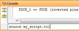 Manually Edited (use XDC Templates) Tcl scripts Specified before &