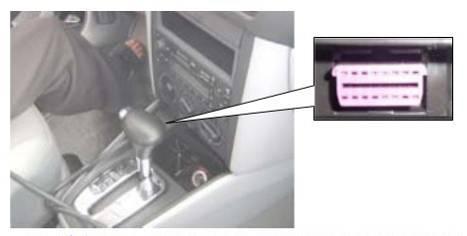 OBD plug is on the lower left side of the dashboard, use SMART OBDII-16