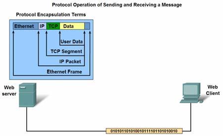 the network access layer of the stack Protocol data units (PDU)