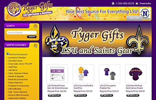 Tyger Gifts Before & After Website Before